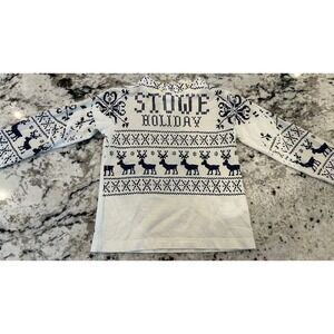 D&G Dolce Gabbana Kids 12-18m Christmas Sweater Reindeer Stowe Cabin Luxury‎